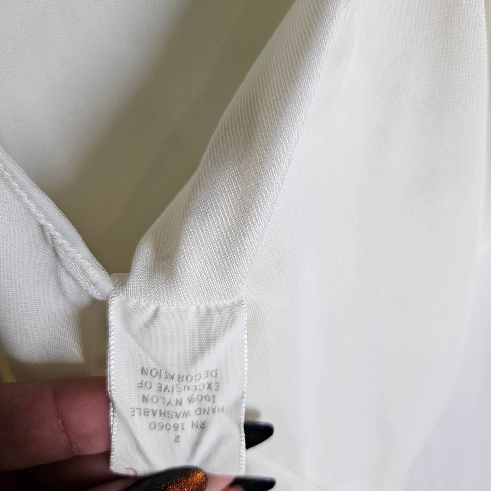 Vintage Gaymode Unclingable Full Slip 36 Reg White Penneys - Picture 11 of 11